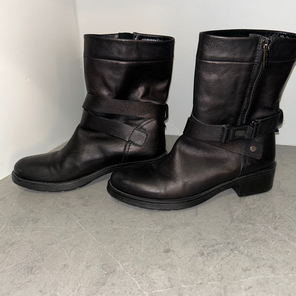 Aquatalia Black Leather Boot